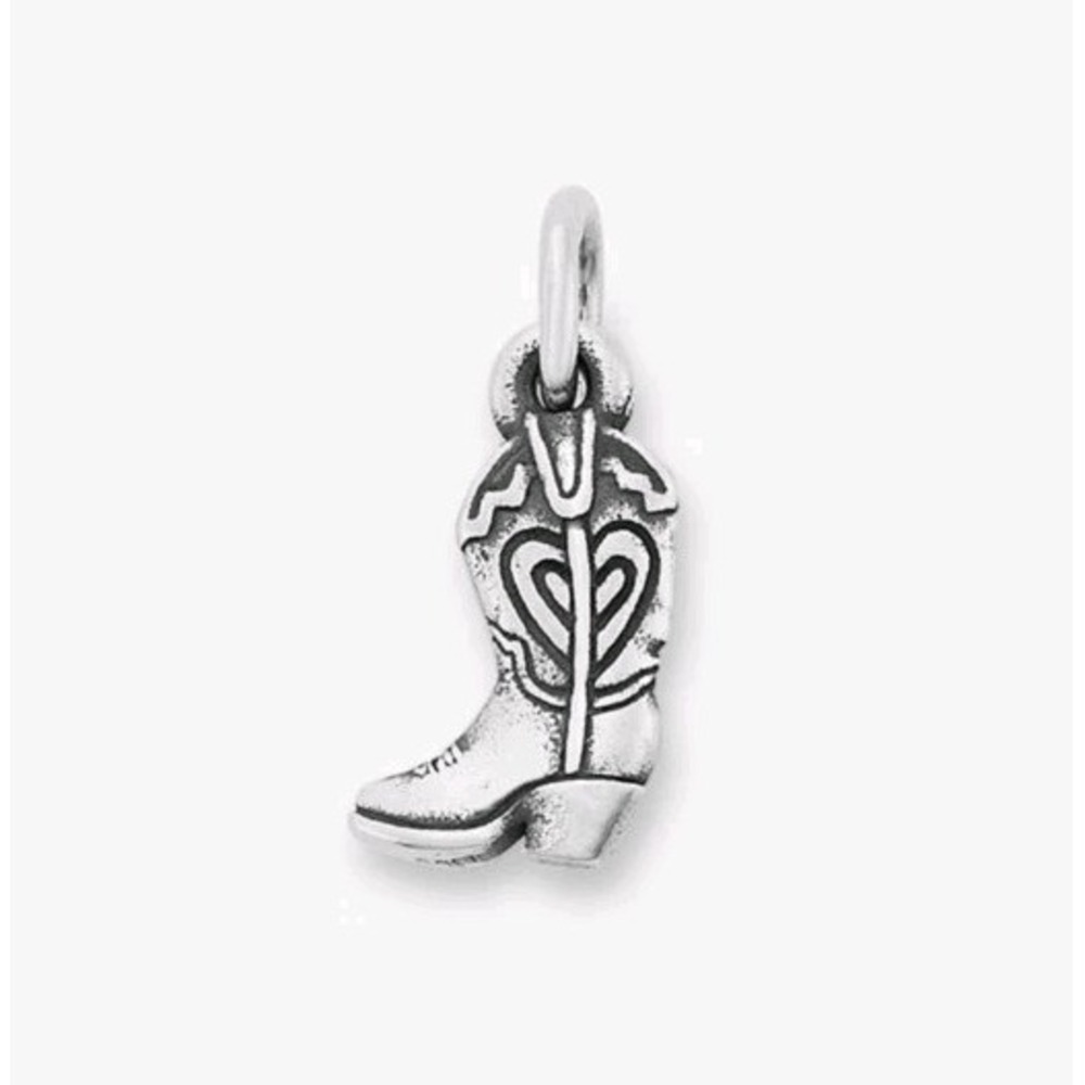 James Avery Sterling Silver Mini Cowgirl Boot Charm NIB
